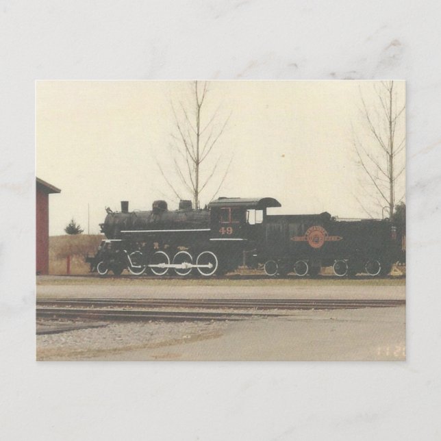 Cartão Postal Texas Steam Locomotive Postcard (Frente)