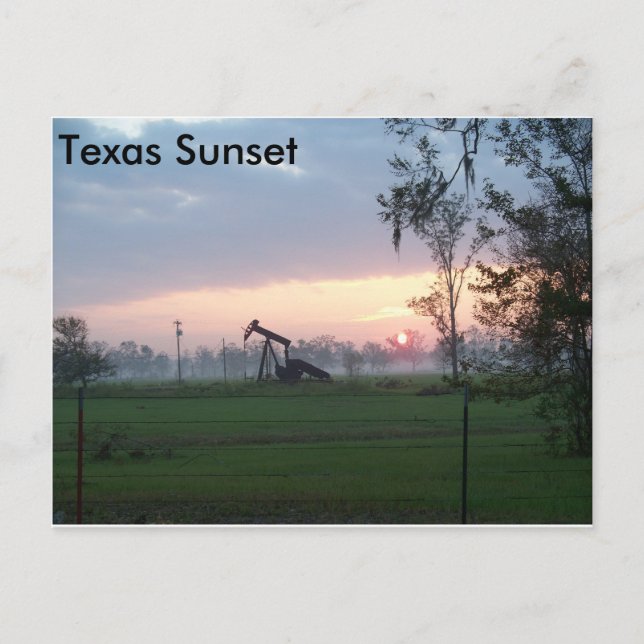 Cartão Postal Texas Sunset (Frente)