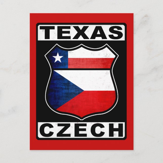 Cartão Postal Texas Tcheco Americano (Frente)