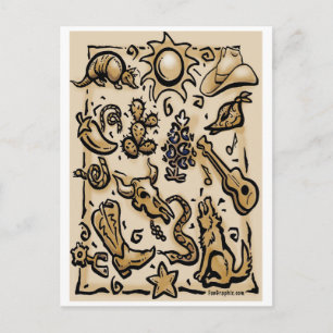 Cartão Postal Texas Thang