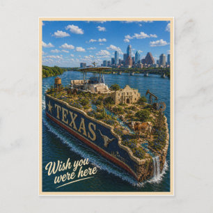 Cartão Postal Texas   Wish You Were Here   Série de Estados
