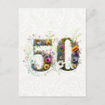 Texto de Flores Silvestres Decorativas para 50º An