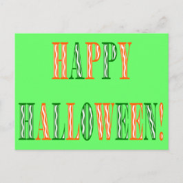 Cartão Postal Texto do Festival Halloween