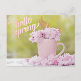 Cartão Postal Texto do Primavera Flor Floral de Flor de Flor de