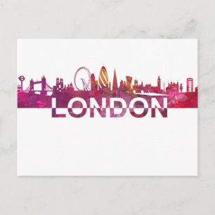 Cartão Postal Texto Giant de Tesoura em Linha Cria de Londres