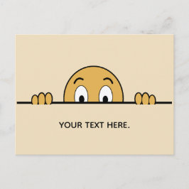 Cartão Postal Texto Personalizado de Cartografia Engraçado