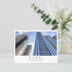 Cartão Postal Texto personalizado, Dubai, Emirados Árabes Unidos