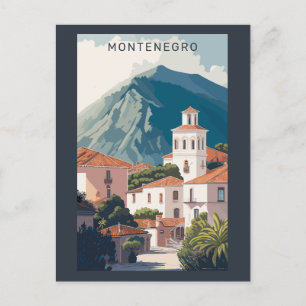 Cartão Postal Texto Personalizado Montenegro