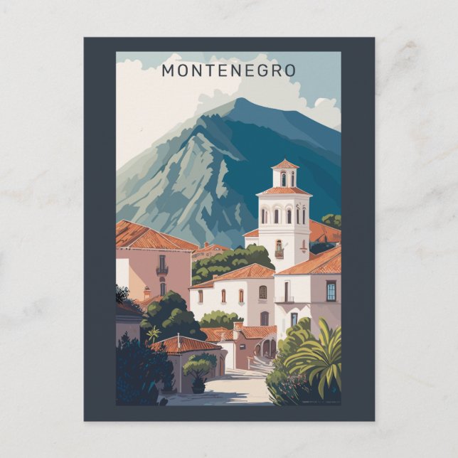 Cartão Postal Texto Personalizado Montenegro (Frente)