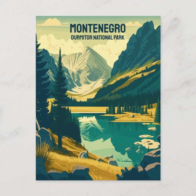 Cartão Postal Texto Personalizado Montenegro (Frente)