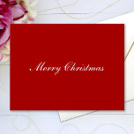 Cartão Postal Texto Simples e Elegante de Natal<br><div class="desc">Personalize o texto e crie facilmente o seu cartão postal de Natal personalizado. Você pode TRANSFERIR este DESIGN em outros produtos do Zazzle e ajustá-lo ao ajustado da maioria dos itens do Zazzle. Os designs Standard Studio são feitos em gráficos vetoriais de alta resolução para um impressão profissional. Obrigado por...</div>