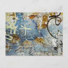 Cartão Postal Textura colorida do grafite