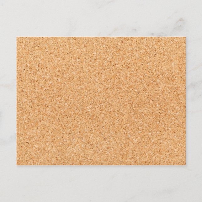 Cartão Postal Textura de cortiça (Frente)