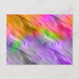 Cartão Postal Textura ondulada de orquídea púrpura