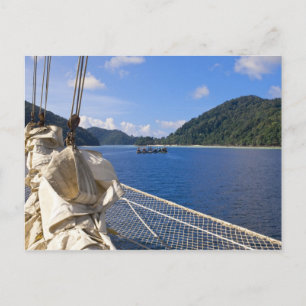 Cartão Postal Thailand, Andaman Sea. Star Fyer clipper ship