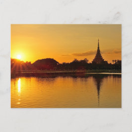 Cartão Postal Thailand - sunset in Khon Kaen