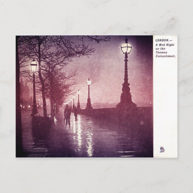 Cartão Postal Thames River London (Frente)
