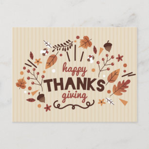 Cartão Postal Thanksgiving