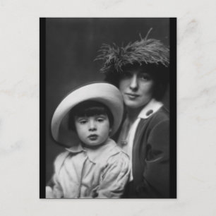 Cartão Postal Thaw, Evelyn Nesbitt e Son por Arnold Genthe,1913