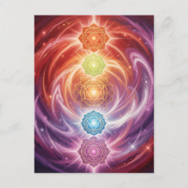 Cartão Postal The 7 Chakras´10