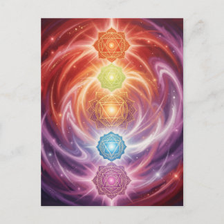 Cartão Postal The 7 Chakras´10