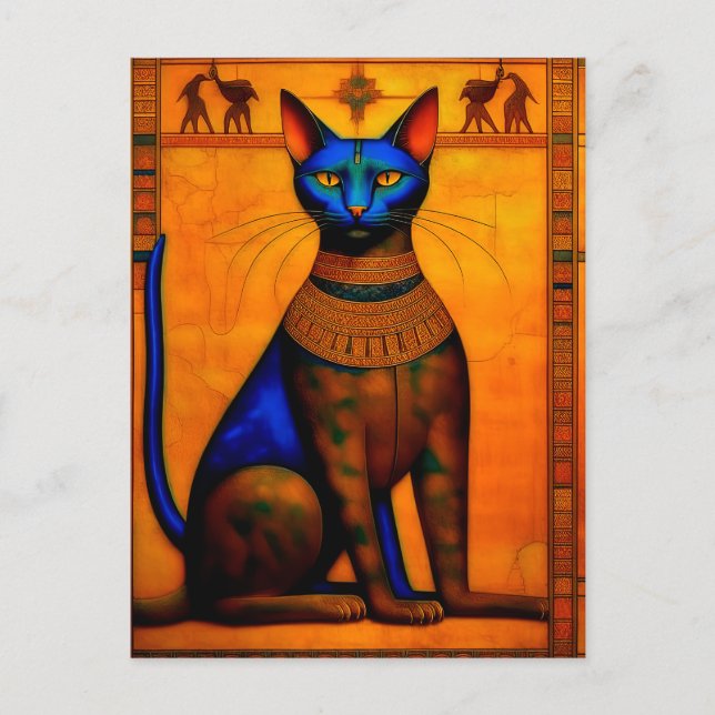 Cartão Postal The Ancient Egyptian Cat Bastet (Frente)