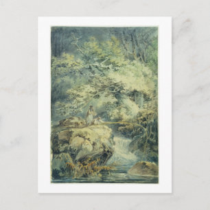 Cartão Postal The Angler, 1794 (w/c over graphite on paper)