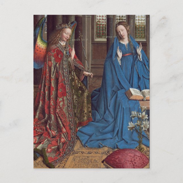 Cartão Postal The Annunciation, c. 1434- 36 (oil on canvas) (Frente)
