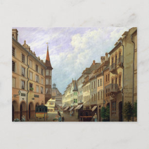 Cartão Postal The Arcades, Grand Rue, Colmar, 1876