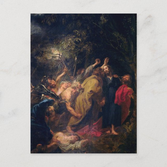 Cartão Postal The Arrest of Cristo in the Gardens, c.1628-30 (Frente)