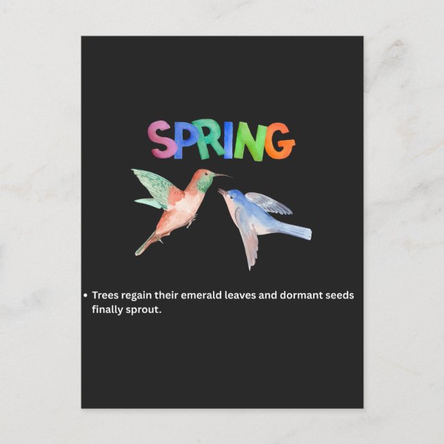 Cartão Postal The Awakening: A Visual Tribute to Spring (Frente)