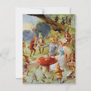 Cartão Postal "The Banquete" Fairy Art By E S Hardy