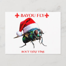 Cartão Postal The Bayou Fly says Happy Holidays 