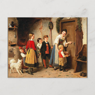 Cartão Postal The Birthday Cake, vintage painting