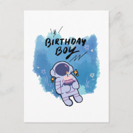 Cartão Postal The Birthday Spaceman
