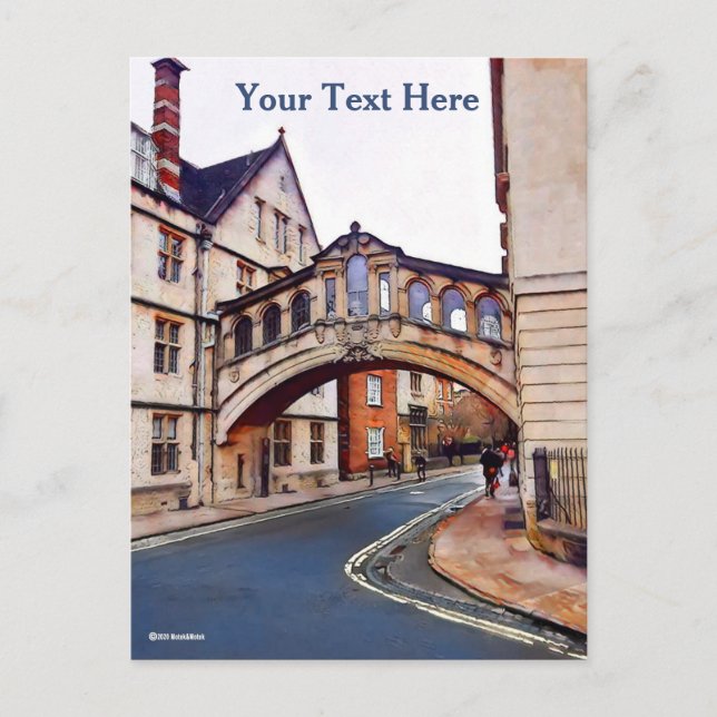 Cartão Postal The Bridge of Sighs - Oxford Postcard (Frente)
