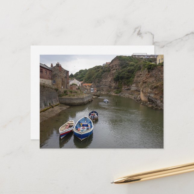 Cartão Postal The Calm of Staithes Beck (Frente/Verso In Situ)