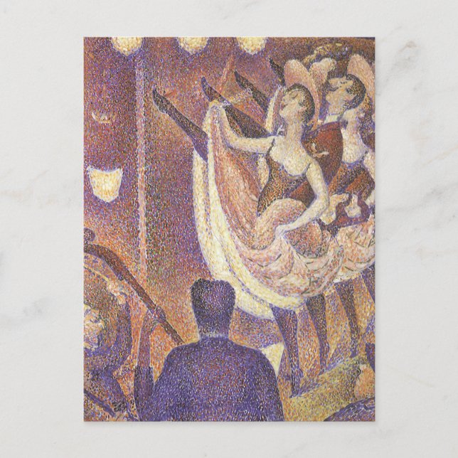 Cartão Postal The Can Dance, Le Chahut, por Georges Seurat (Frente)