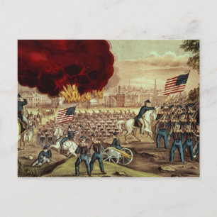 Cartão Postal The Capture of Atlanta by the Union Army