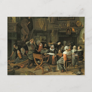 Cartão Postal The Christening Feast, 1668