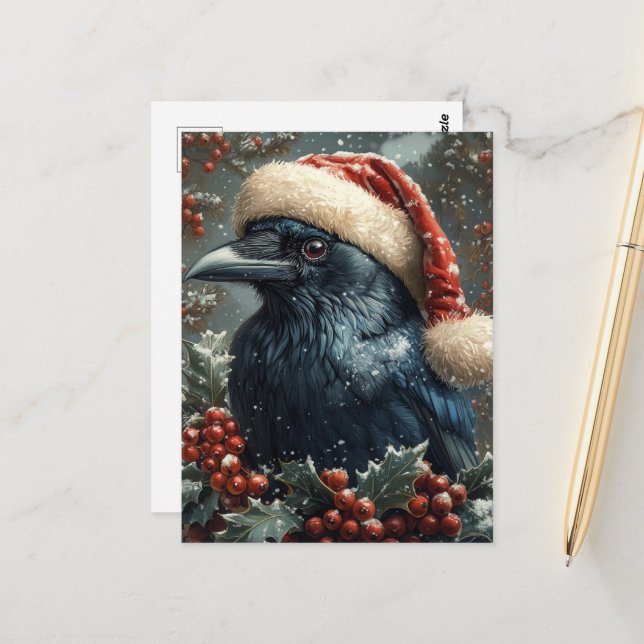 Cartão Postal The Christmas Raven (Frente/Verso In Situ)