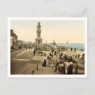 Cartão Postal The Clock Tower, Herne Bay, Kent, Inglaterra