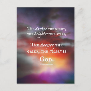 Cartão Postal The Closer to God design