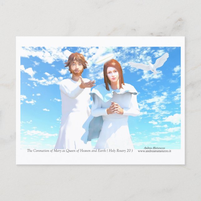 Cartão Postal The Coronation of Mary - Queen of Heaven and Earth (Frente)