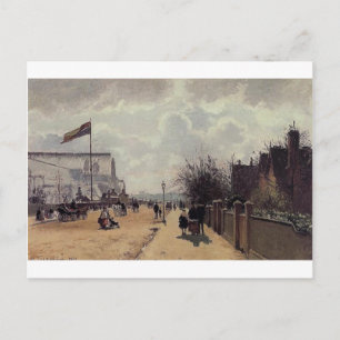 Cartão Postal The Crystal Palace, Londres por Camille Pissarro
