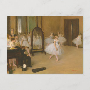 Cartão Postal The Dancing Class (1870) Edgar Degas