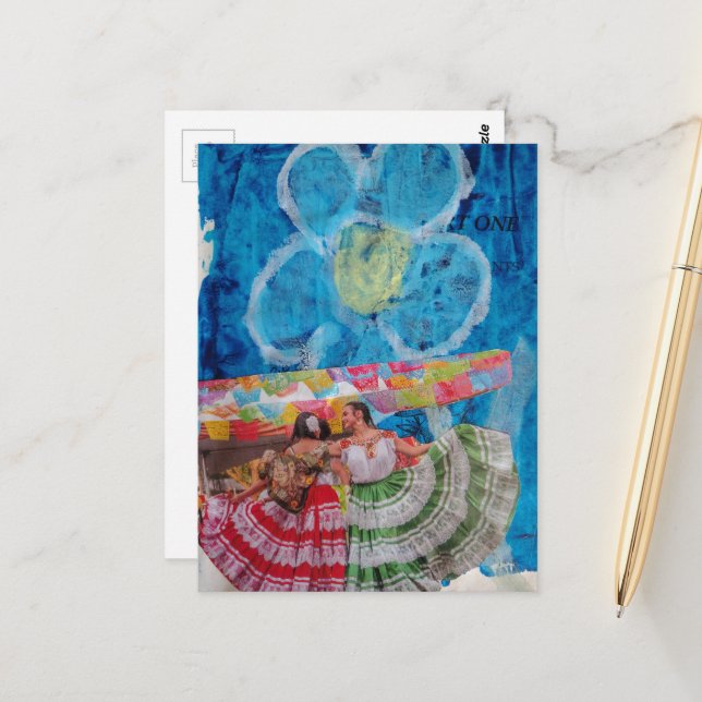 Cartão Postal The Dancing Women Collage (Frente/Verso In Situ)