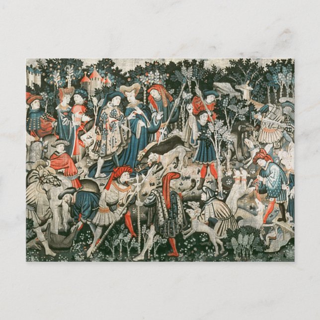 Cartão Postal The Devonshire Hunting Tapestries (Frente)