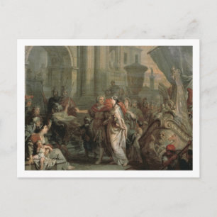 Cartão Postal The Disembarkation of Cleopatra at Tarsus (oil on