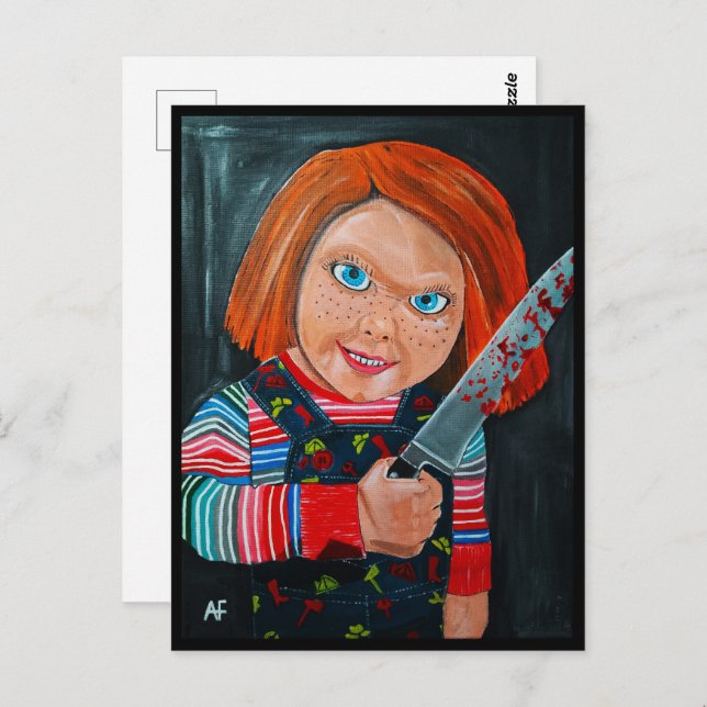 Cartão Postal The Doll Painting by Alfred Fox (Frente/Verso)